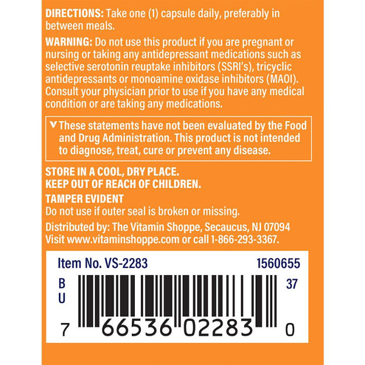 5-HTP w/ Vitamin B6 100 mg (60 cap)