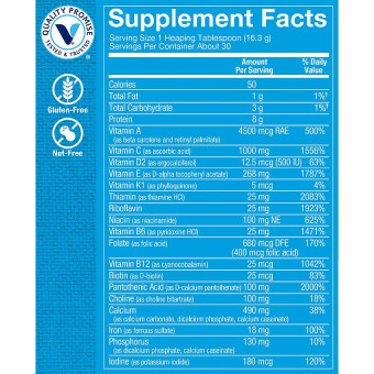 Multivitamin & Mineral Powder (30 serv) 16.95 oz