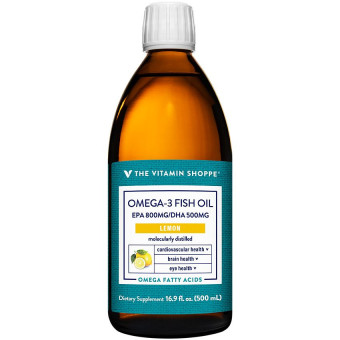 Omega-3 Fish Oil EPA 800 DHA 500 Lemon (16.9 fl oz)