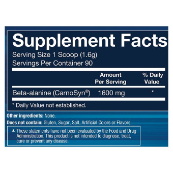 Beta Alanine Unflavored 1.6 g (90 serv)