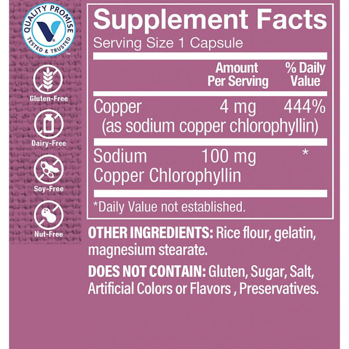 Chlorophyll 100 mg (100 cap)