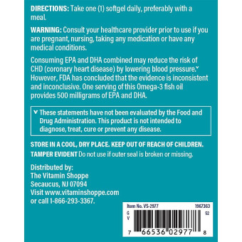 Omega-3 Fish Oil EPA DHA 500 mg (240 Soft)