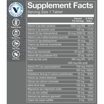 One Daily Men's Multivitaminas con 2000 UI de Vitamina D3 (60 tab)