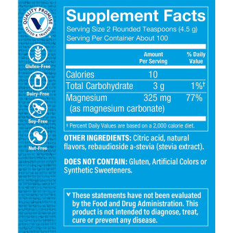 Calm Zone Magnesium Powder 325 mg Raspberry Lemon (100 serv)