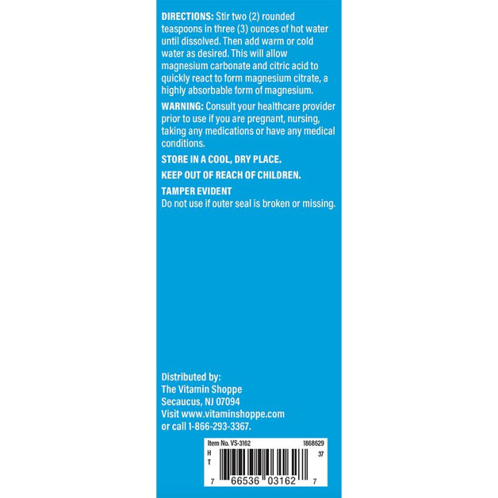 Calm Zone Magnesium Raspberry-Lemon 325 mg (50 serv)
