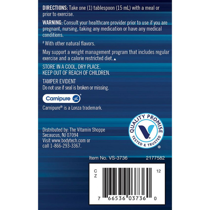 Bodytech L-Carnitine Candy Punch 3000 mg (24 fl oz)