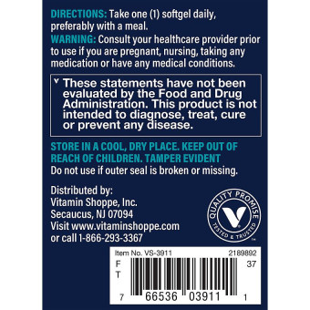 Vthrive DHA Omega 1,000 mg (60 Softgels)