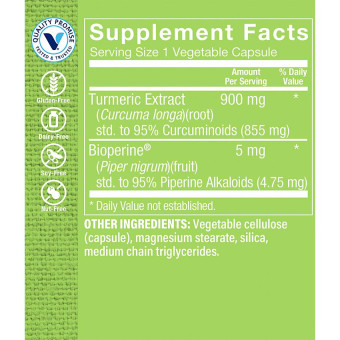 Triple Strength Turmeric w/ Curcumin 900 mg (30 veg cap)