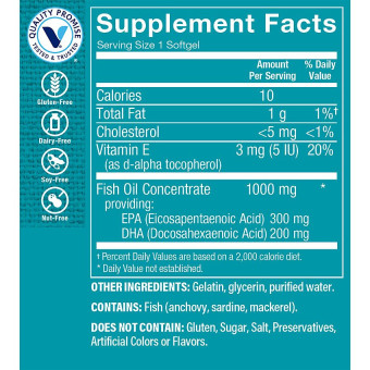 Omega-3 Fish Oil EPA DHA 500 mg (120 soft)