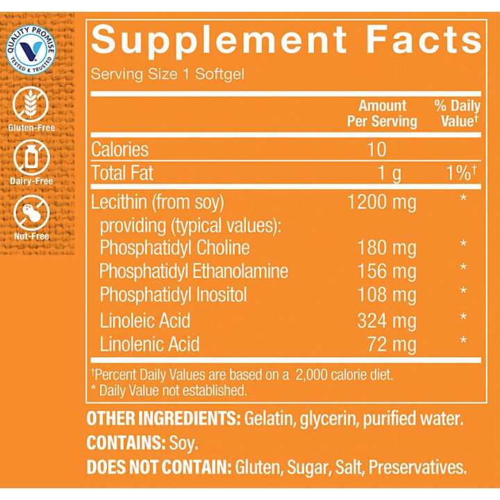 Lecithin 1200 mg (90 soft)