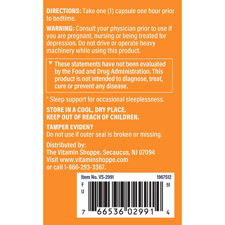 Snooze-In w/ Melatonin (240 cap)