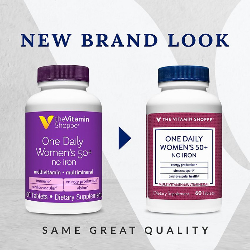 One Daily Women's 50+ No Iron Multivitaminas (60 tab)