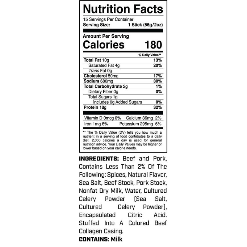 Protein Meat Sticks Smokehouse (1 stick)