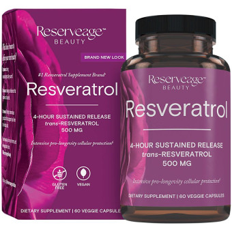 Reserveage Resveratrol 500 mg (60 veg cap)