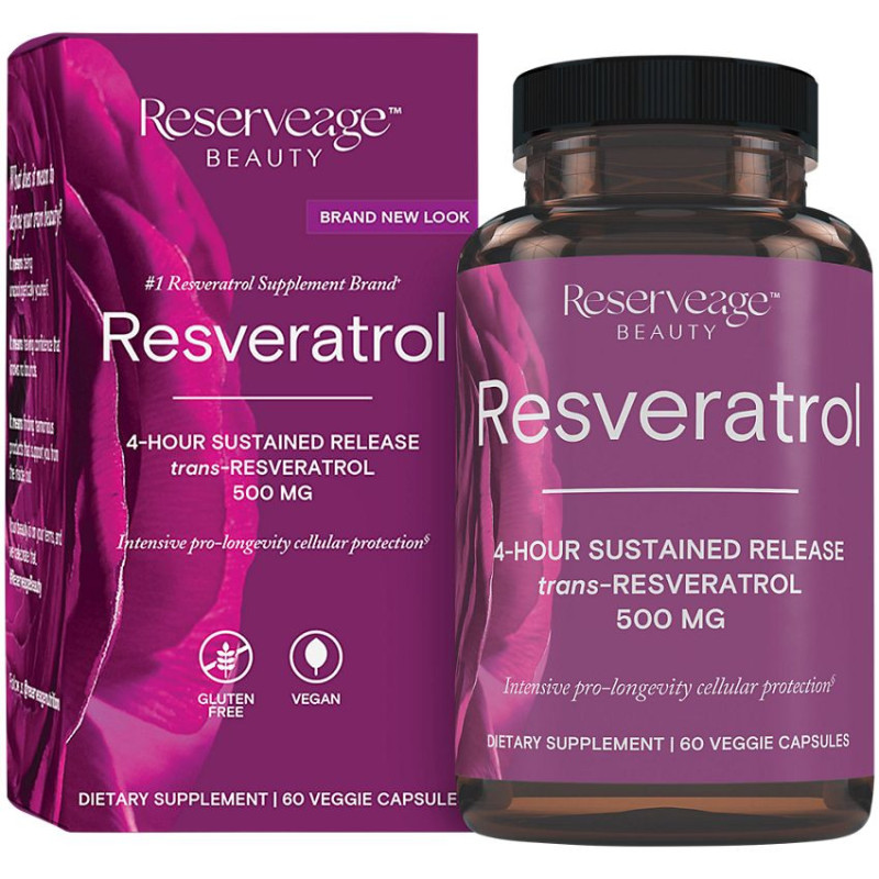 Reserveage Resveratrol 500 mg (60 veg cap)