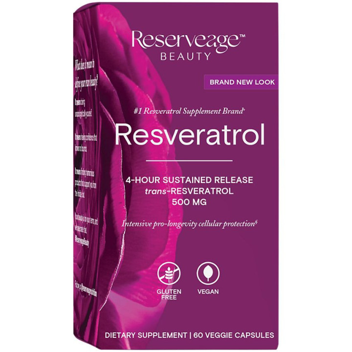 Reserveage Resveratrol 500 mg (60 veg cap)