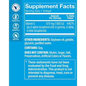 Vitamina E 670 mg 1000 UI (120 soft)