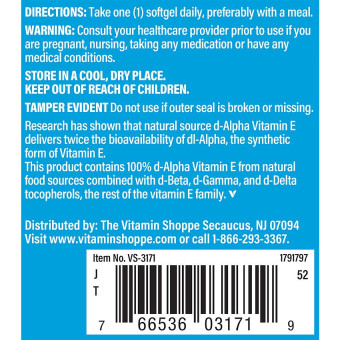 Vitamina E 268 mg - 400 UI (120 soft)