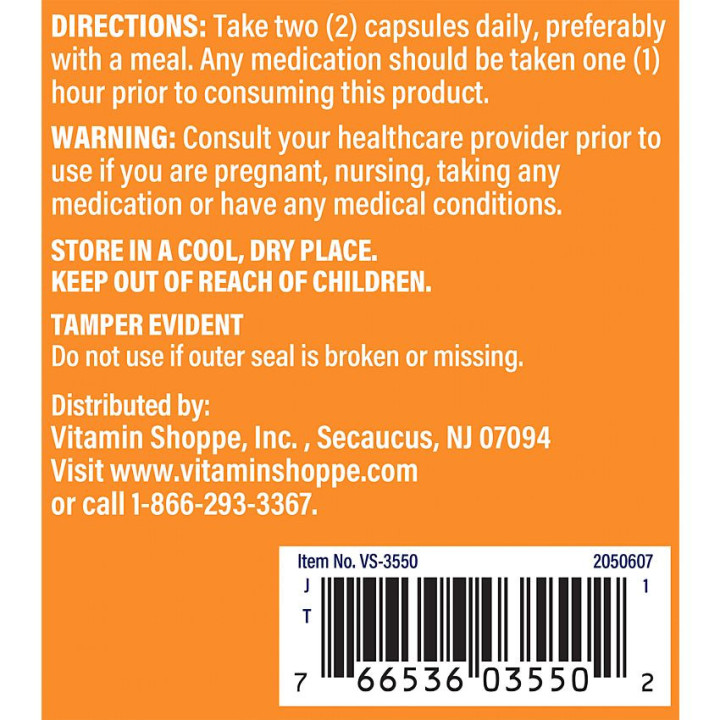 Activated Charcoal 520 mg (100 cap)