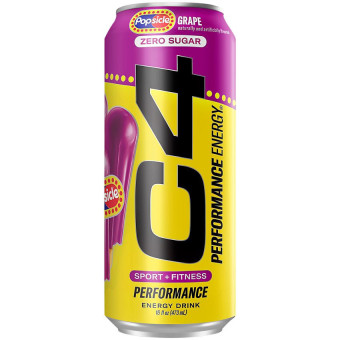 C4 Carbonated Energy Drink Popsicle Grape (16 fl oz)