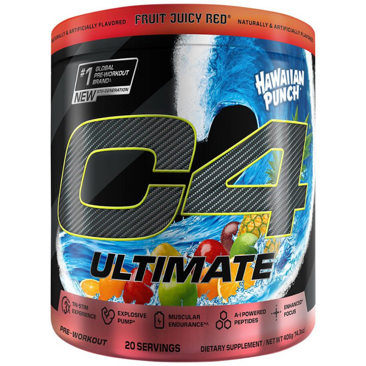 C4 Ultimate Hawaiian Punch Fruit Juicy Red (20 serv)