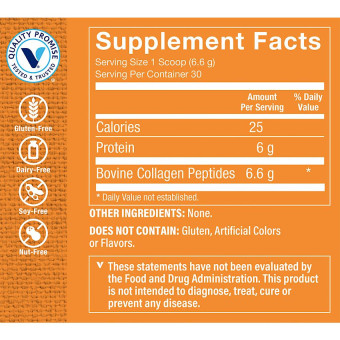 Colágeno - Collagen Peptides Powder 6.6 g (30 serv)