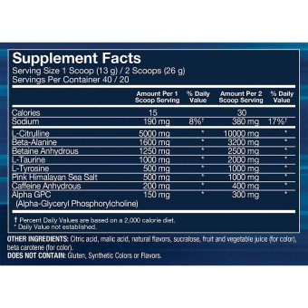 Solid Pre Essential Pre Workout Fruit Punch (40 serv)