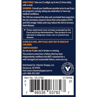 Vthrive Premium Wild Alaskan Fish Oil 1100 mg (60 soft)