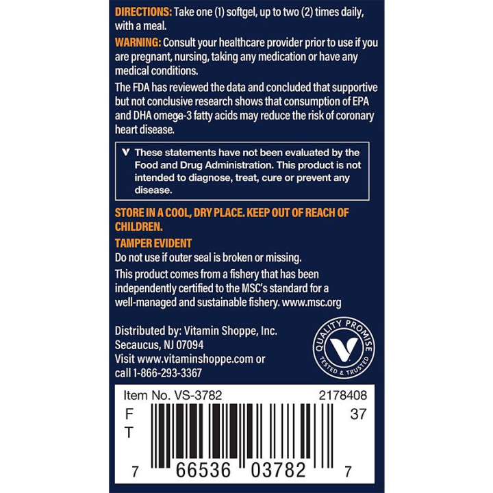 Vthrive Premium Wild Alaskan Fish Oil 1100 mg (60 soft)