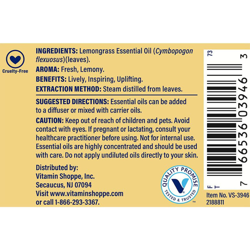 Lemongrass Essential Oil (1 fl oz)