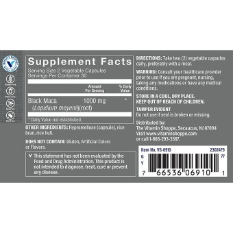 Black Maca 1,000 mg (60 veg cap)