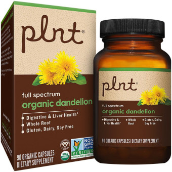 Plnt Organic Dandelion Root 450 mg (90 cap)