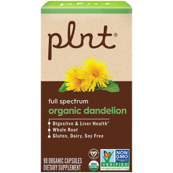 Plnt Organic Dandelion Root 450 mg (90 cap)