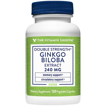 Double Strength Ginkgo Biloba Extract 240 mg (120 veg cap)