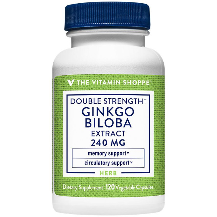 Double Strength Ginkgo Biloba Extract 240 mg (120 veg cap)