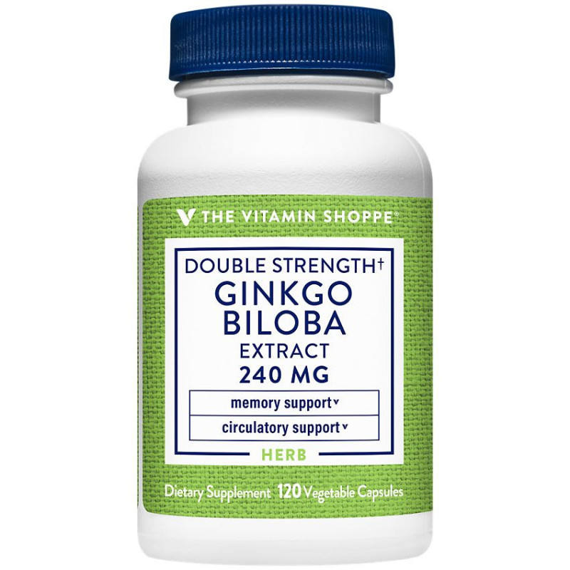 Double Strength Ginkgo Biloba Extract 240 mg (120 veg cap)