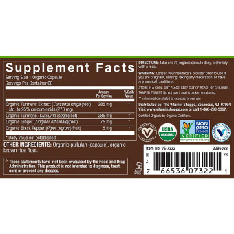 Plnt Organic Extra Strength Turmeric (60 cap)