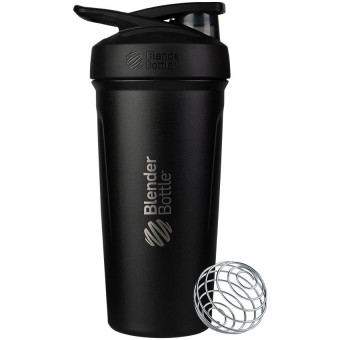 Blender Bottle Strada Tritan Shaker Bottle Black (24 fl oz)