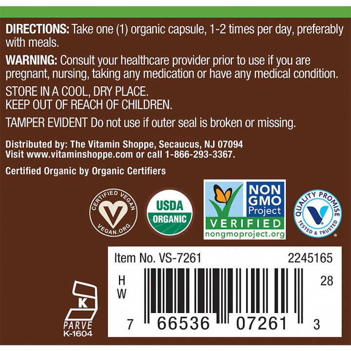 Plnt Organic Ginger 500 mg (90 cap)