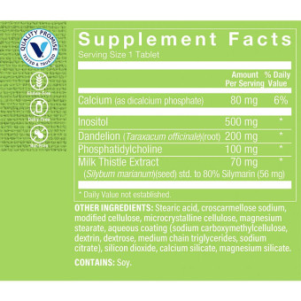 Liver Support w/ Milk Thistle 70 mg (100 tab)