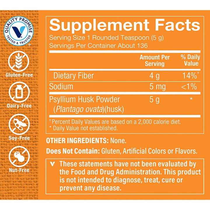 Psyllium Husks Powder (136 serv)