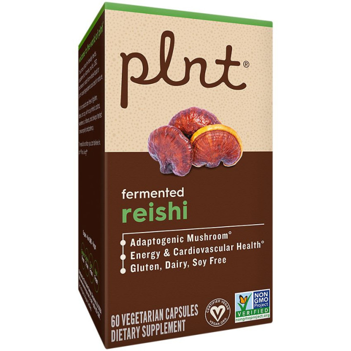plnt Organic Fermented Reishi 500 mg (60 veg cap)