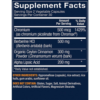 Vthrive Advanced Blood Sugar Support (60 veg cap)