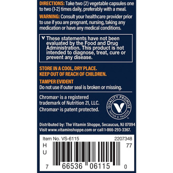 Vthrive Advanced Blood Sugar Support (60 veg cap)