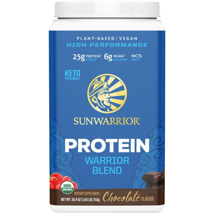 Sunwarrior Protein Warrior Blend Chocolate (30 serv) 1.65 lb