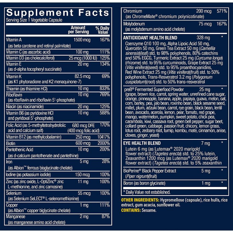 One Daily Bioactive Multivitamin for Women (60 veg cap)