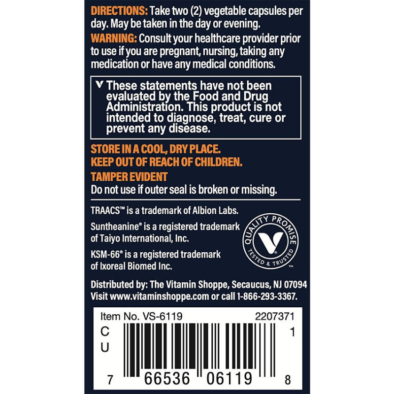 Vthrive Relax and Restore  (60 Veg Cap)