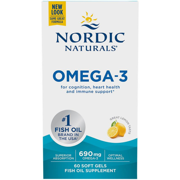 Nordic Naturals Omega Lemon 690 mg (60 soft)