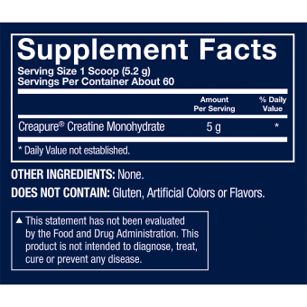 German Creatine Unflavored 5 g (60 serv)