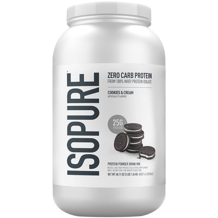 Isopure Zero Carb Cookies & Cream (44 serv) 3 lb